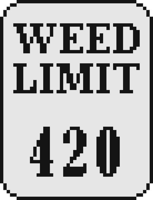 Weed Limit Sign